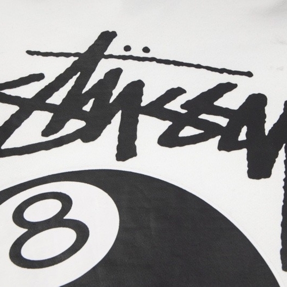 Stussy White Hoodie with Black Graphic - Picture 10 of 14
